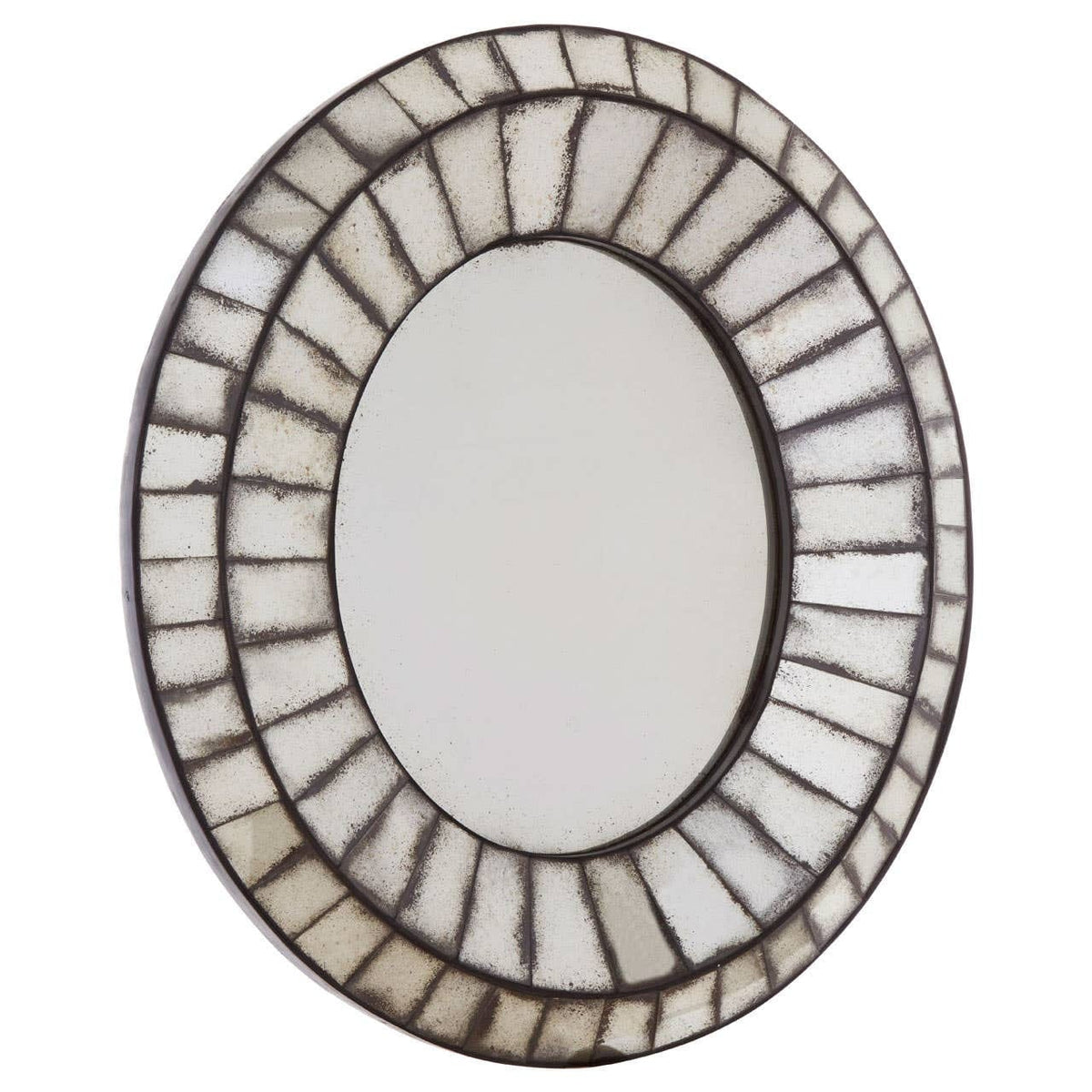 Hamilton Interiors Mirrors Riza Oval 3D Mozaic Wall Mirror House of Isabella UK