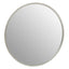 Hamilton Interiors Mirrors Saska Large Antique Silver Round Wall Mirror House of Isabella UK