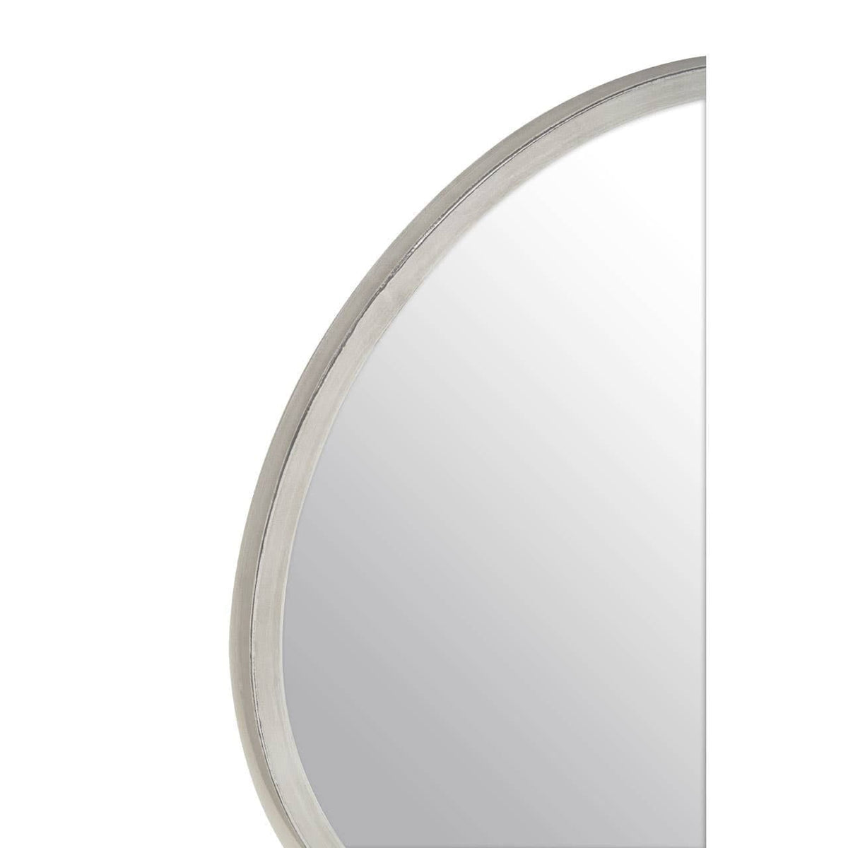 Hamilton Interiors Mirrors Saska Small Antique Silver Round Wall Mirror House of Isabella UK