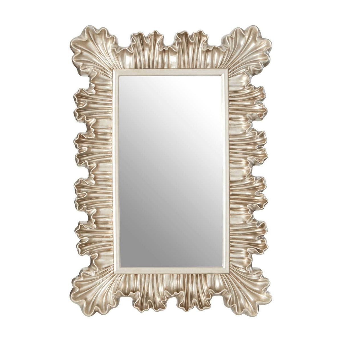 Hamilton Interiors Mirrors Sinarge Champagne Finish Clamshell Design Wall Mirror House of Isabella UK