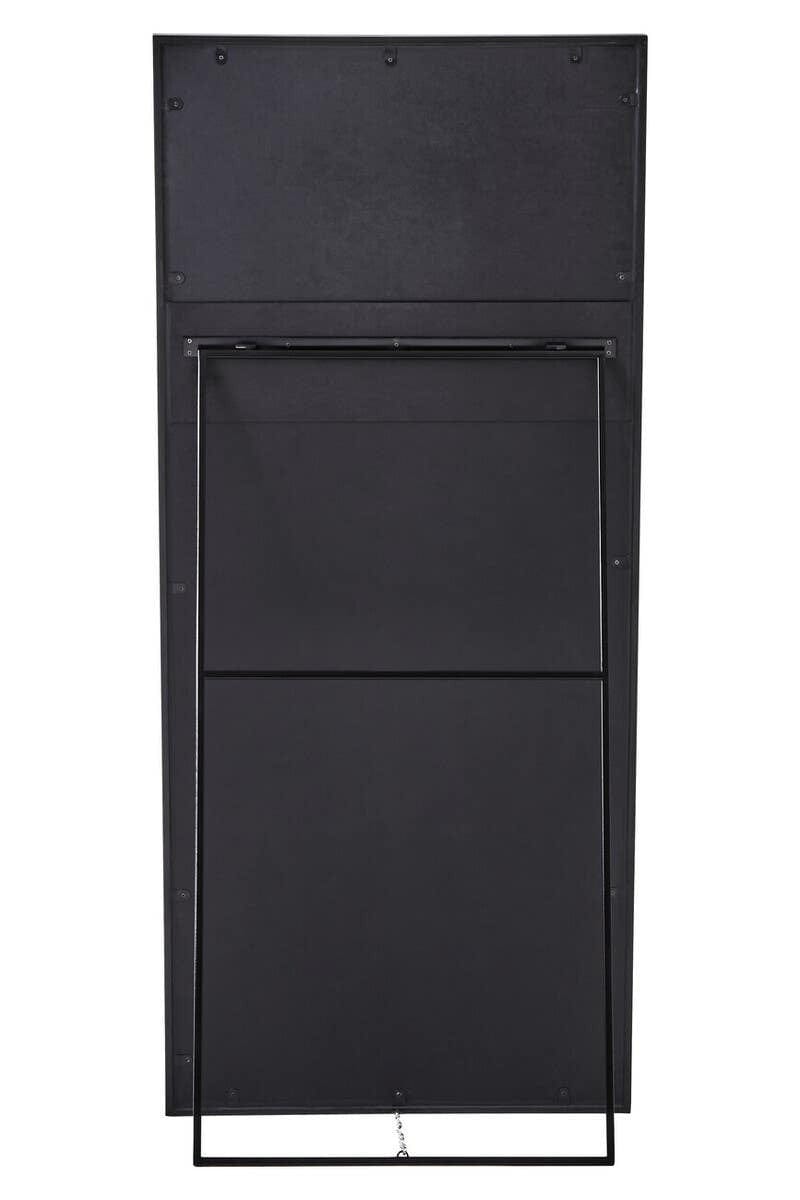 Hamilton Interiors Mirrors Tiana Floor Standing Mirror Black Frame House of Isabella UK