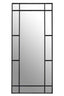 Hamilton Interiors Mirrors Tiana Floor Standing Mirror Black Frame House of Isabella UK