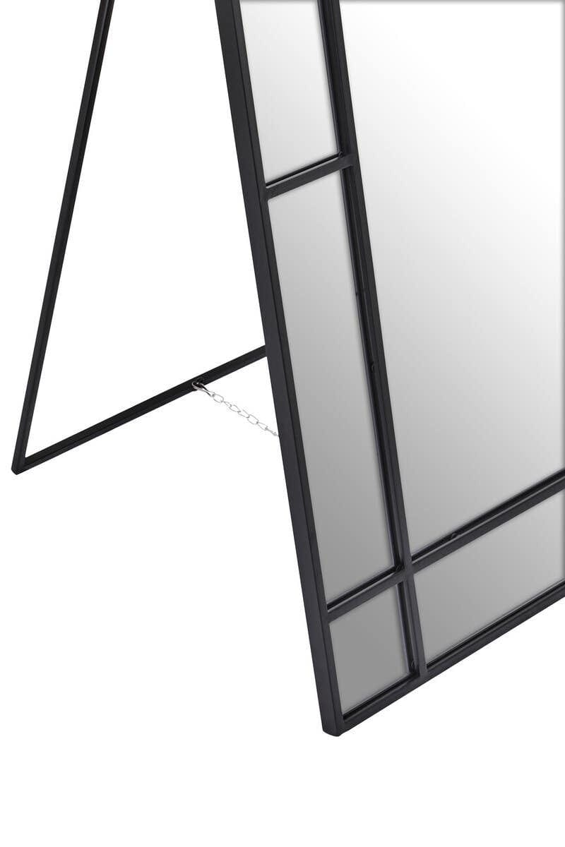 Hamilton Interiors Mirrors Tiana Floor Standing Mirror Black Frame House of Isabella UK