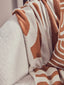 Hamilton Interiors Sleeping Bosie Ozella Natural And Terracotta Throw House of Isabella UK