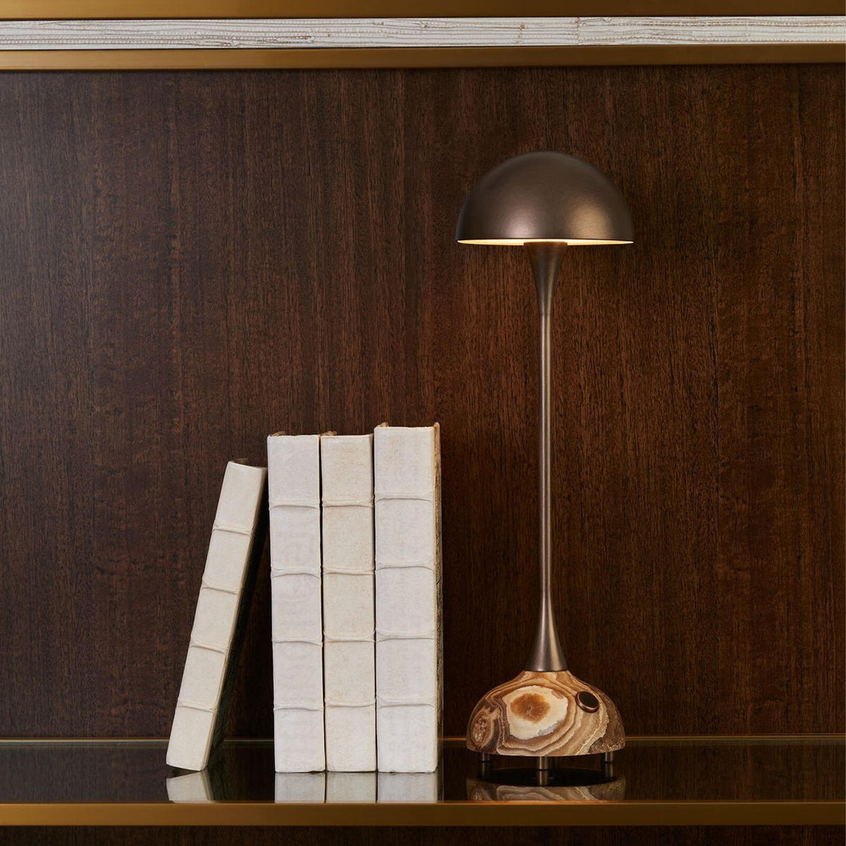 Hard Hat Rechargeable Mini Lamp in Bronze