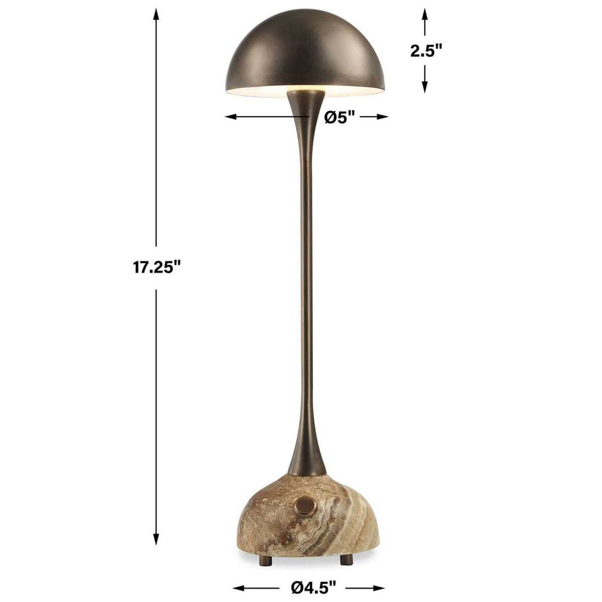 Hard Hat Rechargeable Mini Lamp in Bronze