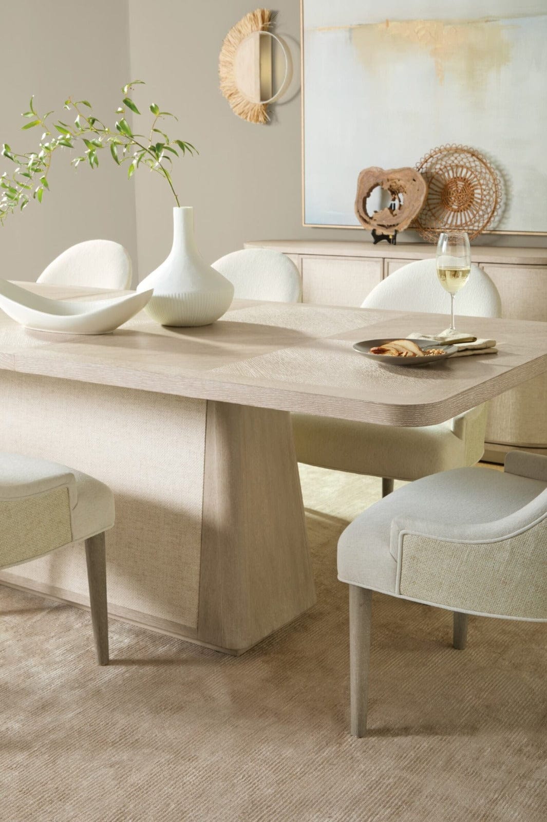 Hooker Dining Coastal Breeze Rectangle Extending Dining Table 195-250cm House of Isabella UK