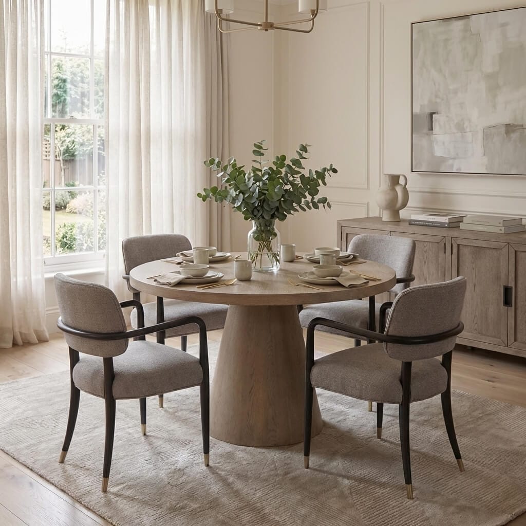 Hooker Dining Harmony Round Dining Table - 122cm House of Isabella UK