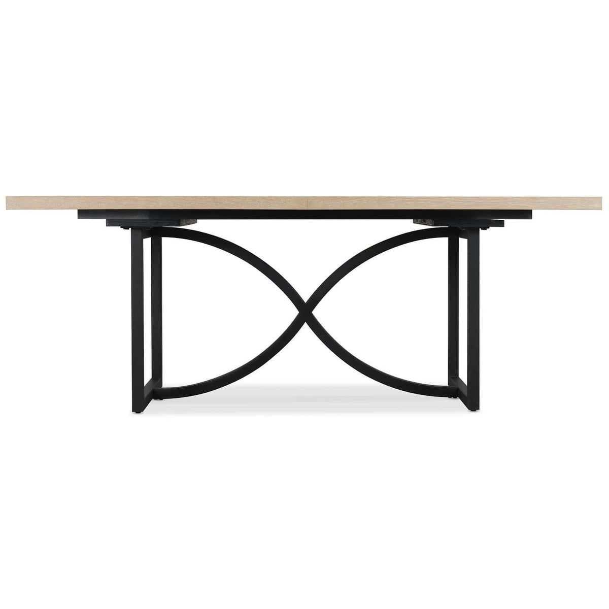 Hooker Dining Tranquillity Rectangle Extending Dining Table with Metal Base 204-260cm House of Isabella UK