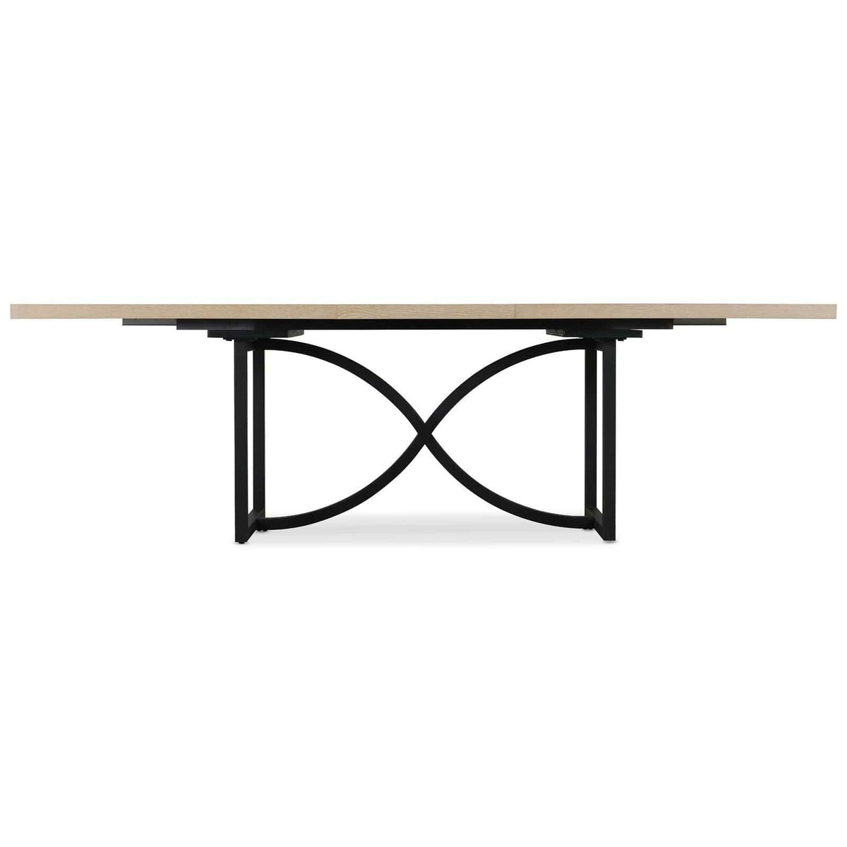 Hooker Dining Tranquillity Rectangle Extending Dining Table with Metal Base 204-260cm House of Isabella UK