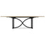 Hooker Dining Tranquillity Rectangle Extending Dining Table with Metal Base 204-260cm House of Isabella UK