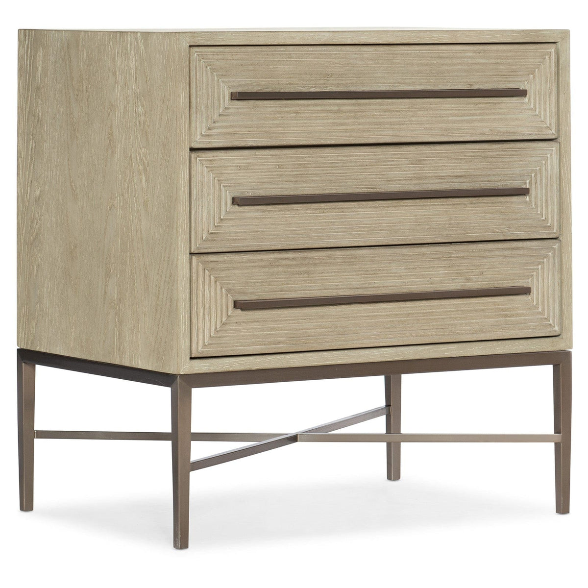 Hooker Sleeping Cascade Three-Drawer Bedside Table House of Isabella UK