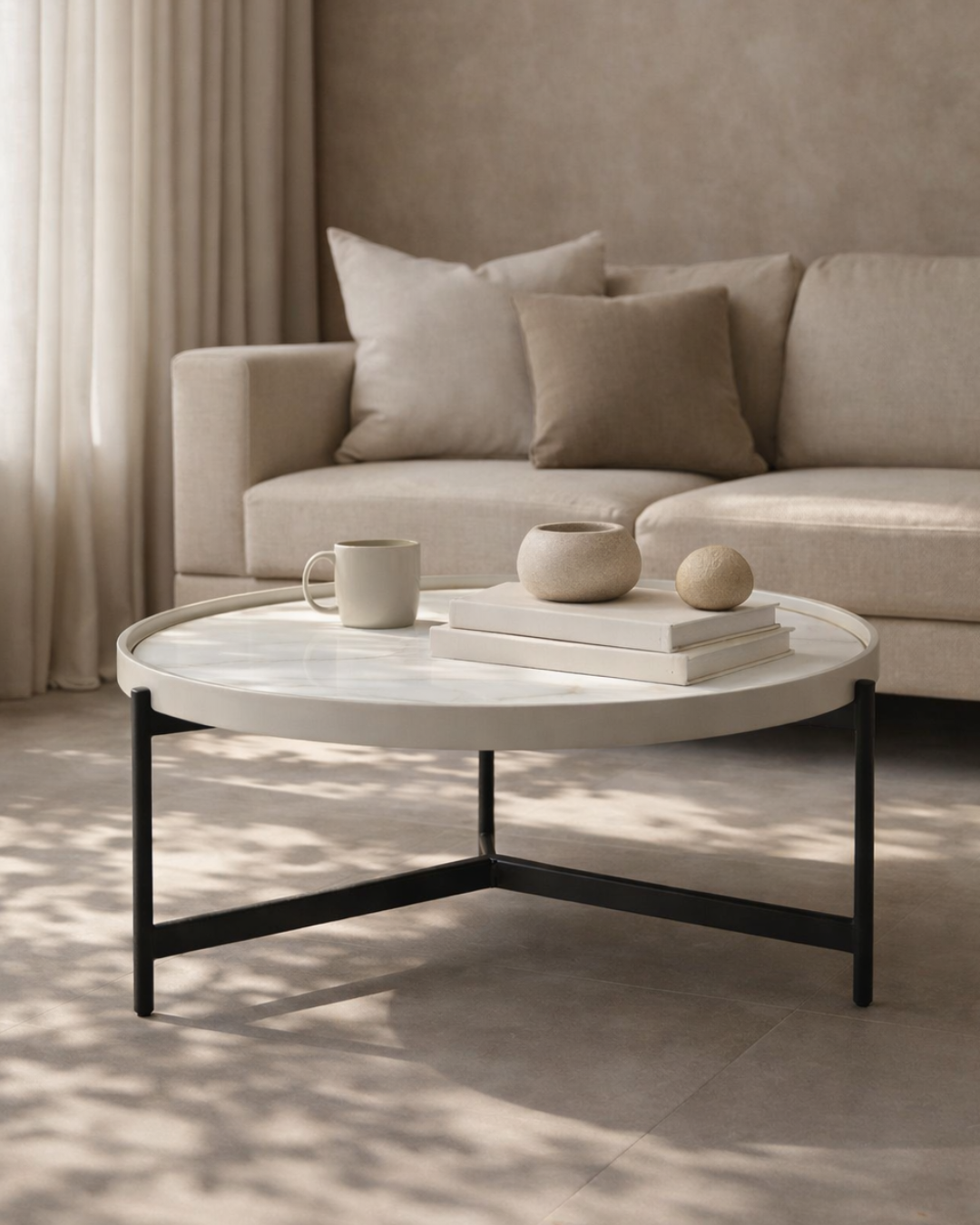 House of Isabella UK Ivery Coffee Table - Light Grey House of Isabella UK