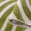 Joli Striped Green & White Rug