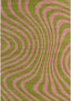 Joli Striped Green & Pink Rug