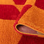 Joli Checkered Red & Orange Rug