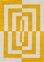 Joli Geometric Yellow & White Rug