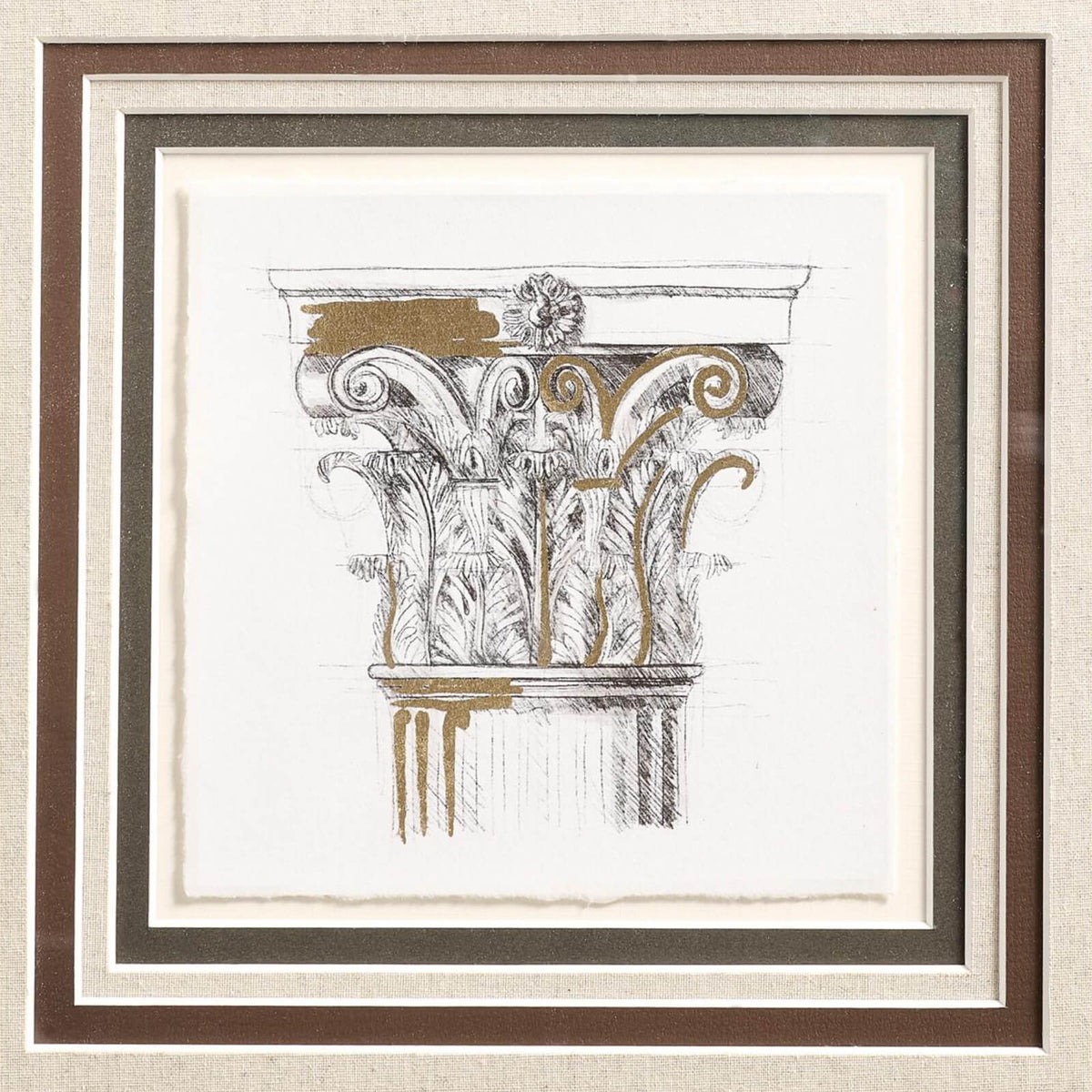 Jonathan Charles Accessories Corinthian Light Framed Prints - Set of 4 House of Isabella UK