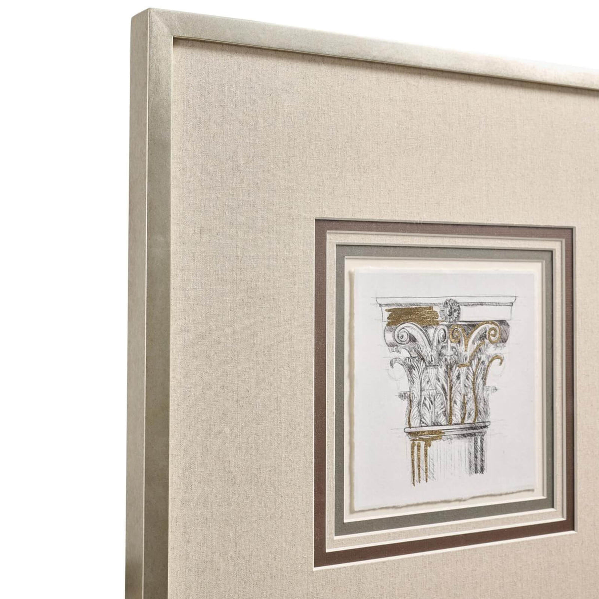 Jonathan Charles Accessories Corinthian Light Framed Prints - Set of 4 House of Isabella UK
