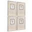 Jonathan Charles Accessories Corinthian Light Framed Prints - Set of 4 House of Isabella UK