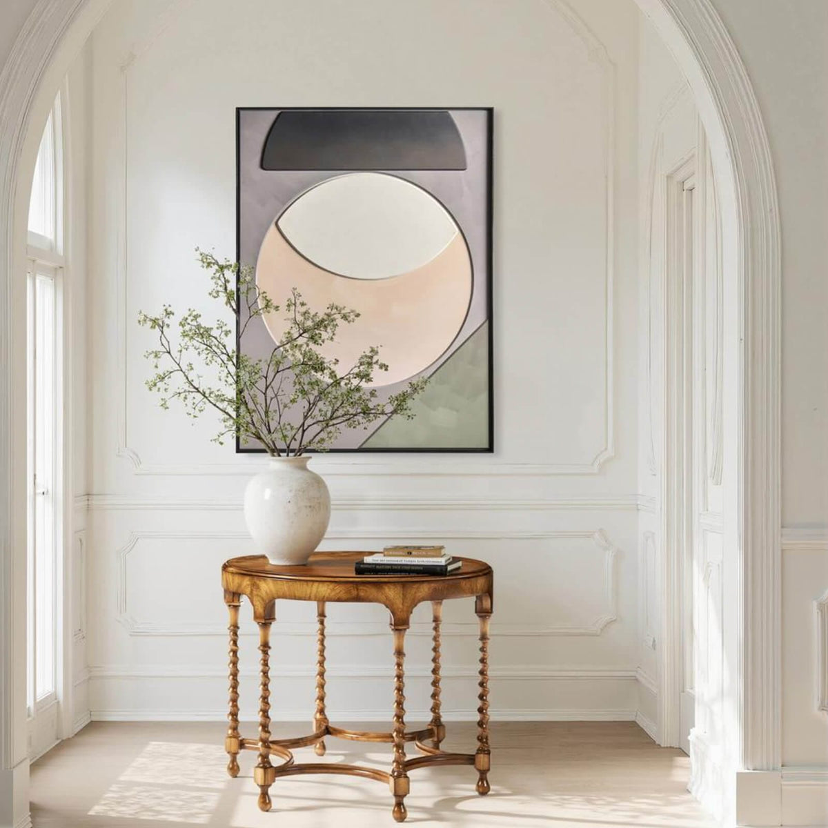 Jonathan Charles Accessories Moon Rising Hand Painted Artwork House of Isabella UK