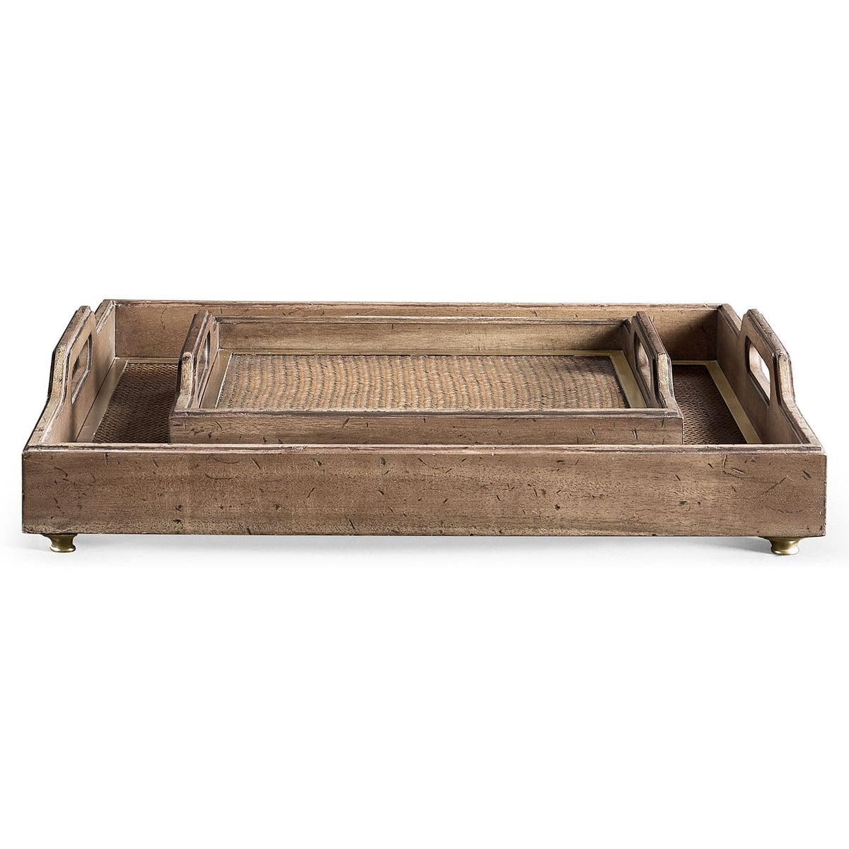 Jonathan Charles Accessories Palm Court Square Tray - Set of 2 House of Isabella UK