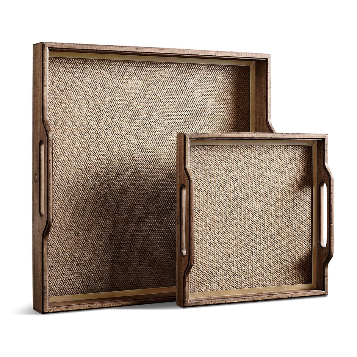 Jonathan Charles Accessories Palm Court Square Tray - Set of 2 House of Isabella UK