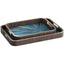 Jonathan Charles Accessories Sapphire Rectangular Tray - Set of 2 House of Isabella UK