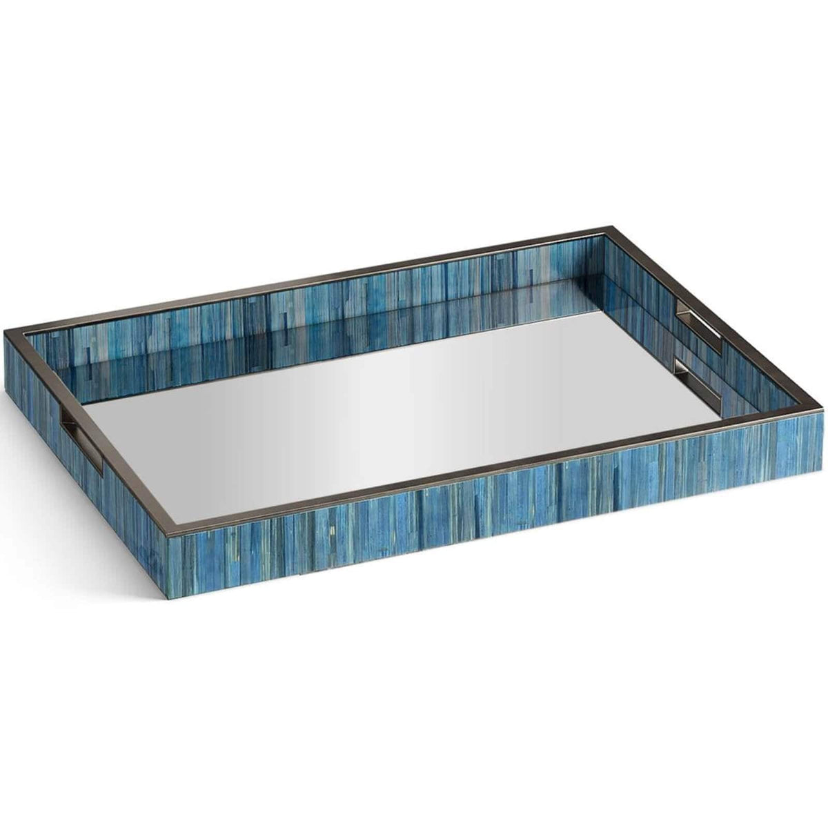 Jonathan Charles Accessories Sapphire Rectangular Tray - Set of 2 House of Isabella UK
