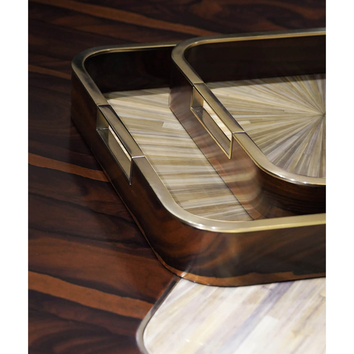 Jonathan Charles Accessories Terra Rectangular Tray - Set of 2 House of Isabella UK