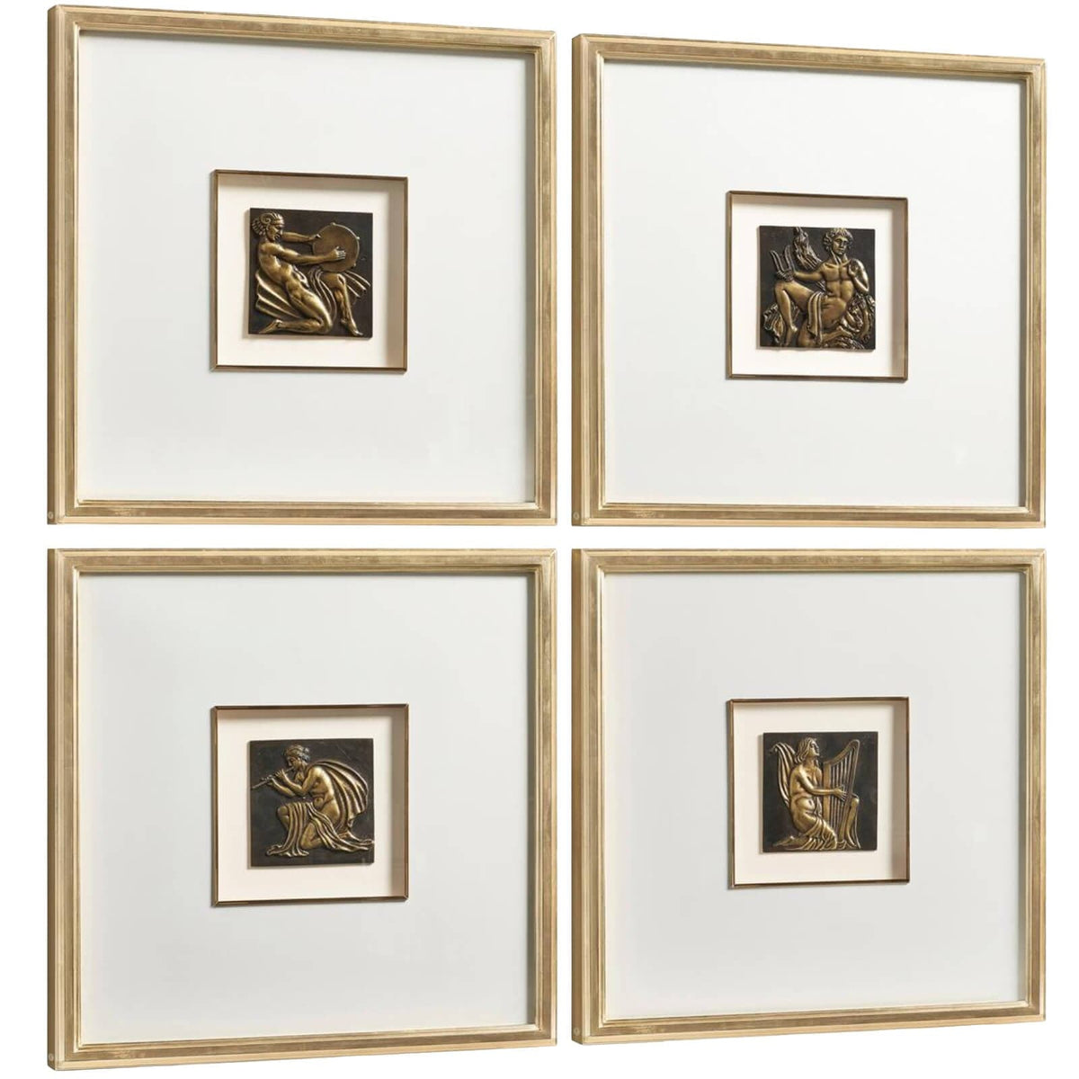 Jonathan Charles Accessories The Music of Bronze Shadow Boxes – Set of 4 House of Isabella UK