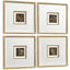 Jonathan Charles Accessories The Music of Bronze Shadow Boxes – Set of 4 House of Isabella UK
