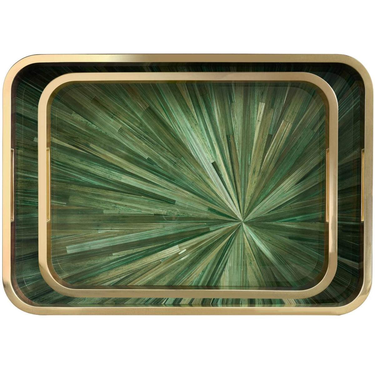Jonathan Charles Accessories Verdure Rectangular Tray - Set of 2 House of Isabella UK
