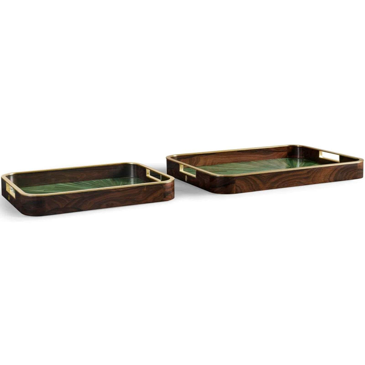 Jonathan Charles Accessories Verdure Rectangular Tray - Set of 2 House of Isabella UK