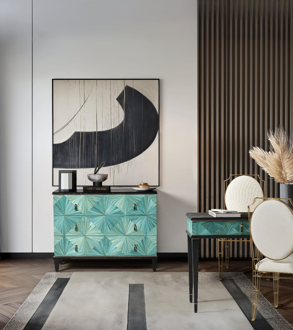 Jonathan Charles Bedroom Azura Accent Drawer Chest House of Isabella UK