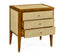 Jonathan Charles Bedroom Bedside Cabinet Ivory Faux Shagreen House of Isabella UK