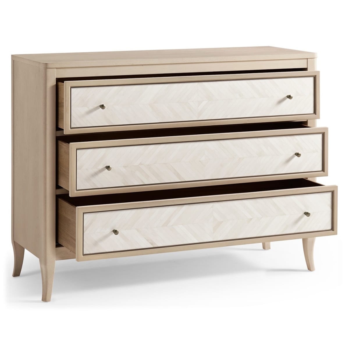 Jonathan Charles Bedroom Berm Three Drawer Chest House of Isabella UK