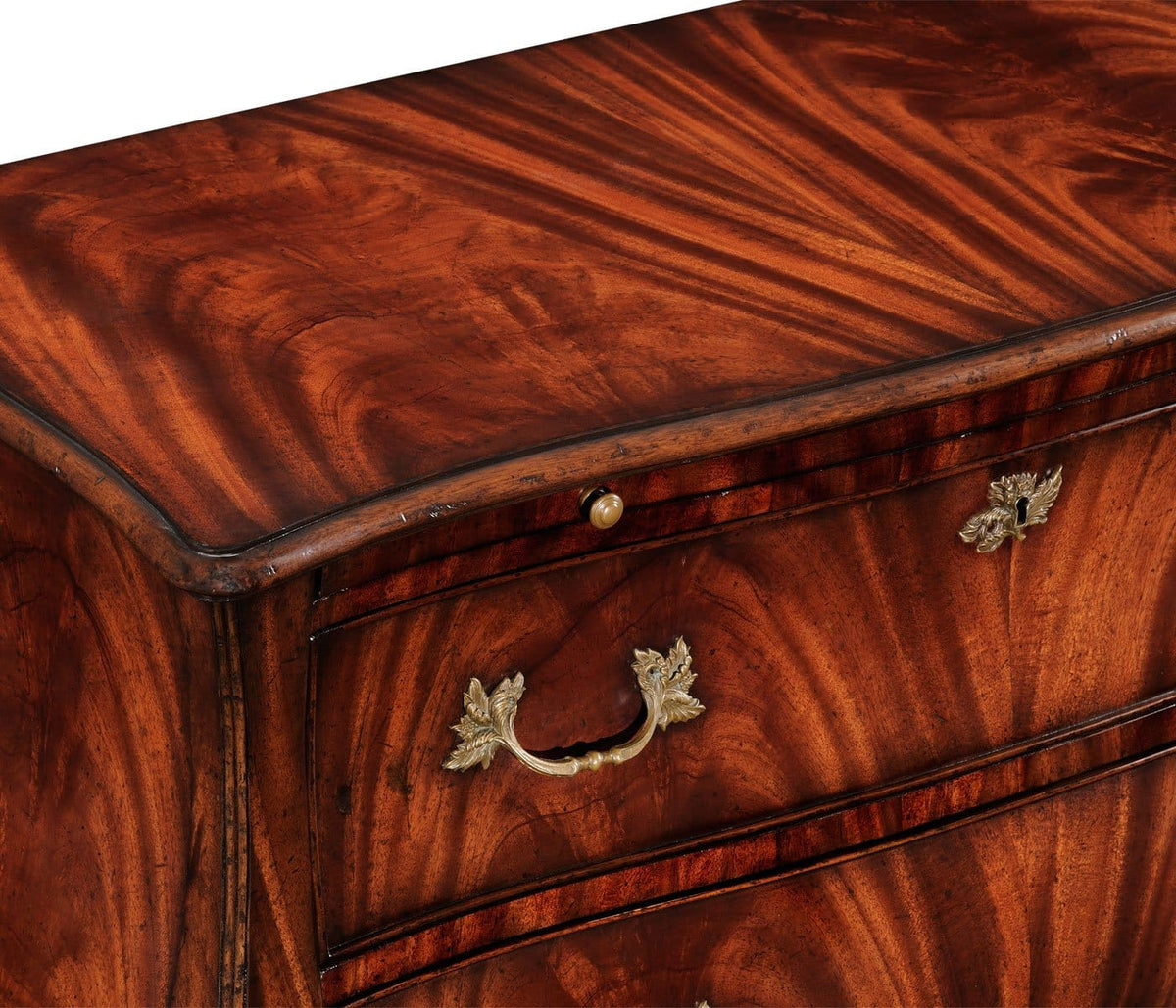 Jonathan Charles Bedroom Bombe Chest of Drawers in Mahogany House of Isabella UK