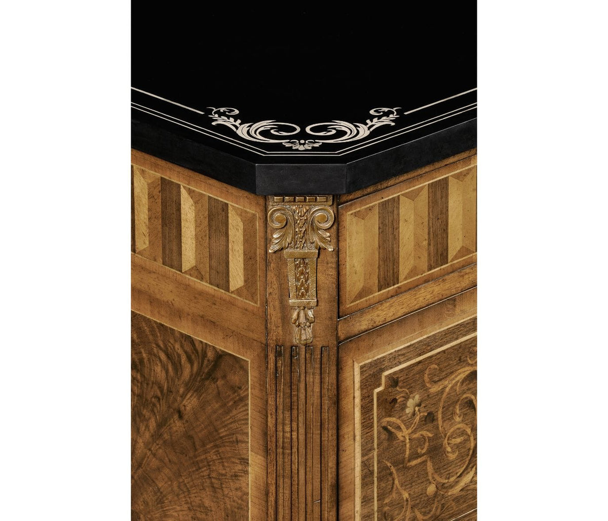 Jonathan Charles Bedroom Chest of Drawers Palazzo in Black Scagliola House of Isabella UK
