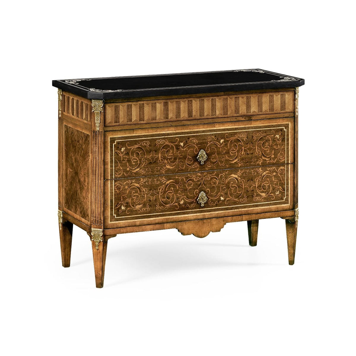 Jonathan Charles Bedroom Chest of Drawers Palazzo in Black Scagliola House of Isabella UK
