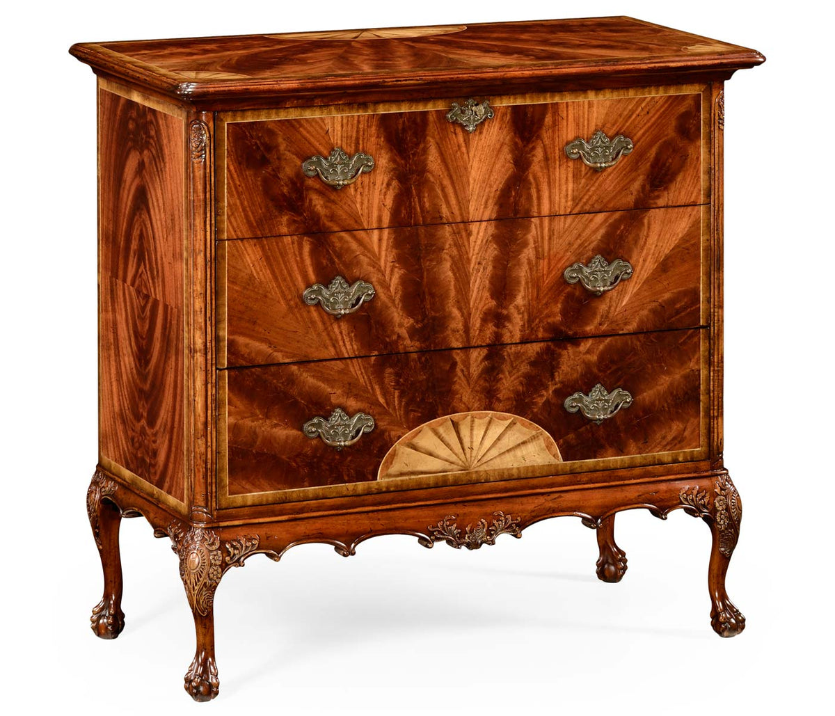 Jonathan Charles Bedroom Chest of Three Drawers George III House of Isabella UK