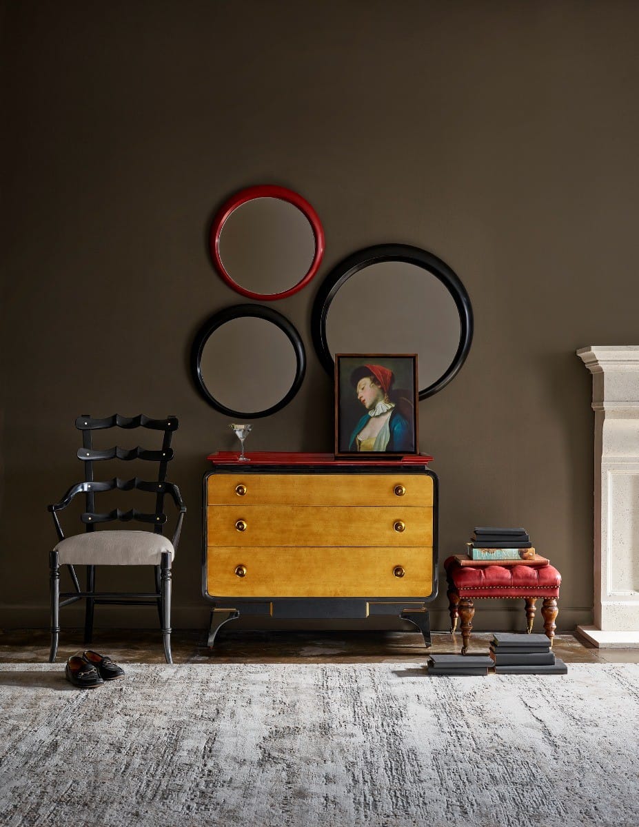 Jonathan Charles Bedroom Emperor Red Chest of Drawers House of Isabella UK