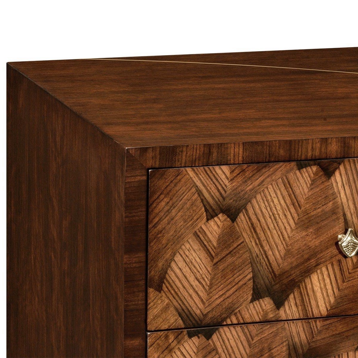 Jonathan Charles Bedroom Feather Inlay Chest of Drawers House of Isabella UK