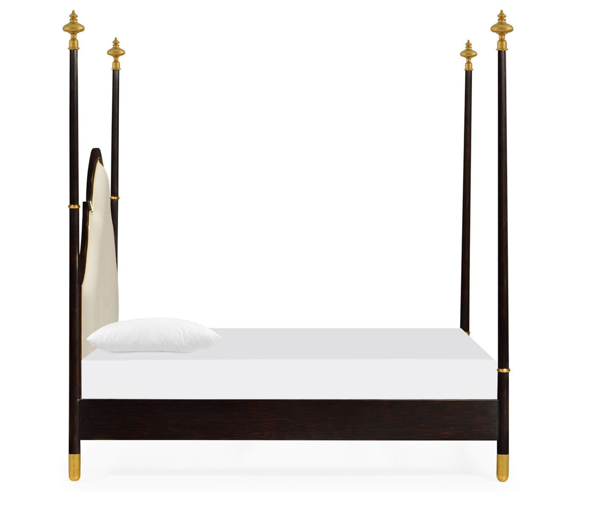 Jonathan Charles Bedroom Four Poster Ebonised & Gilded UK Super King Bed House of Isabella UK