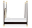 Jonathan Charles Bedroom Four Poster Ebonised & Gilded UK Super King Bed House of Isabella UK