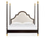 Jonathan Charles Bedroom Four Poster Ebonised & Gilded UK Super King Bed House of Isabella UK