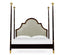 Jonathan Charles Bedroom Four Poster Ebonised & Gilded UK Super King Bed House of Isabella UK