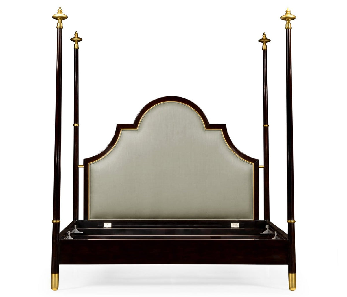 Jonathan Charles Bedroom Four Poster Ebonised & Gilded UK Super King Bed House of Isabella UK