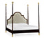 Jonathan Charles Bedroom Four Poster Ebonised & Gilded UK Super King Bed House of Isabella UK