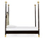 Jonathan Charles Bedroom Four Poster Ebonised & Gilded UK Super King Bed House of Isabella UK